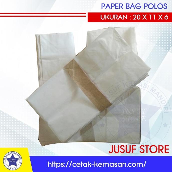 

Flash Sale Paperbag Kantong Makanan Roti Snack Gorengan Ayam Polos Isi 250 Pcs Bahan Terbaik