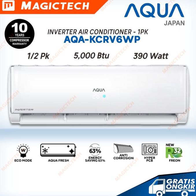 AC AC AQUA INVERTER 1/2 PK (0.5 PK) AQA-KCRV6WP AQUA FRESH R32 din