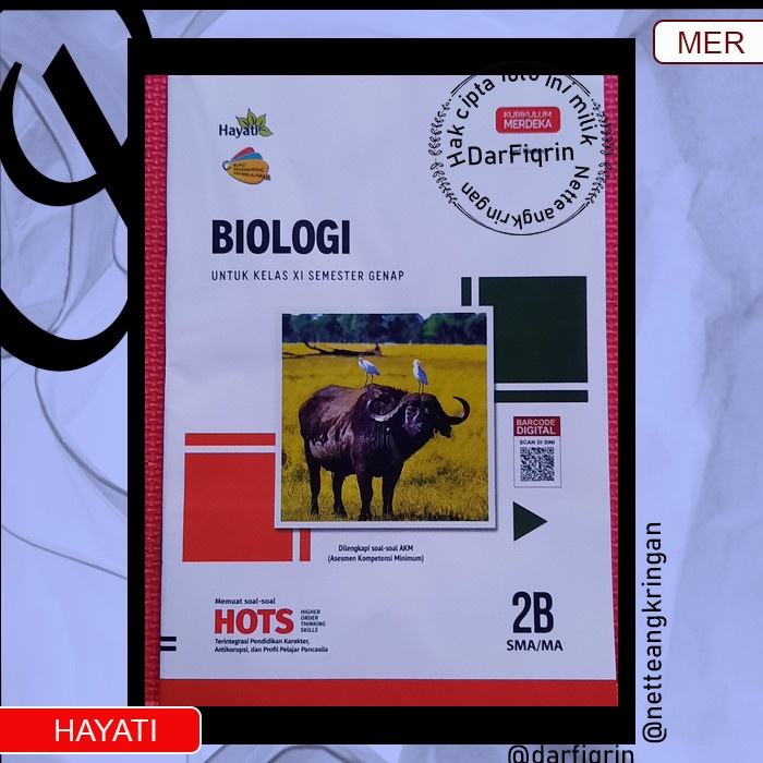 LKS Biologi (IPA) Kelas 11 Semester 2 SMA/MA Kurmer Kurikulum Merdeka-Hayati-HOTS-Apri