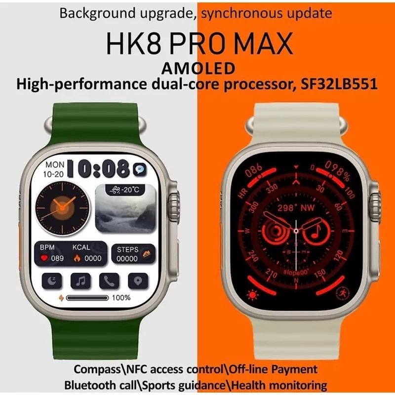 Hk 8 Pro Max, Gen 2 Ultra Smartwatch Amoled Display 49 Mm, Chat Gpt