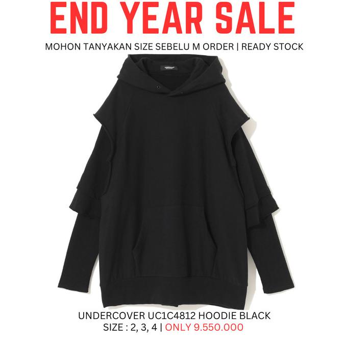 Undercover Uc1C4812 Hoodie Black | Hoodie Pria & Wanita Original Selkuantan