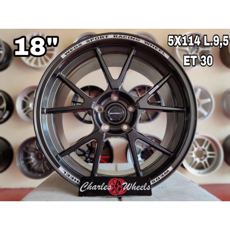 VELG BARU WEDSPORT TC005 GRAY RING 18