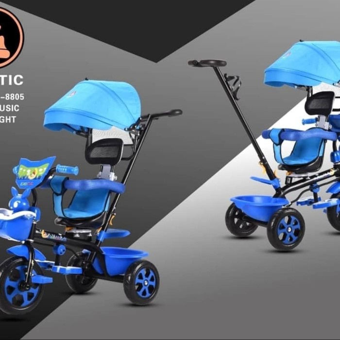 Promo Sepeda Anak Anak Roda 3 Exotic Tricycle Musik Et 8805 Baby Stroller