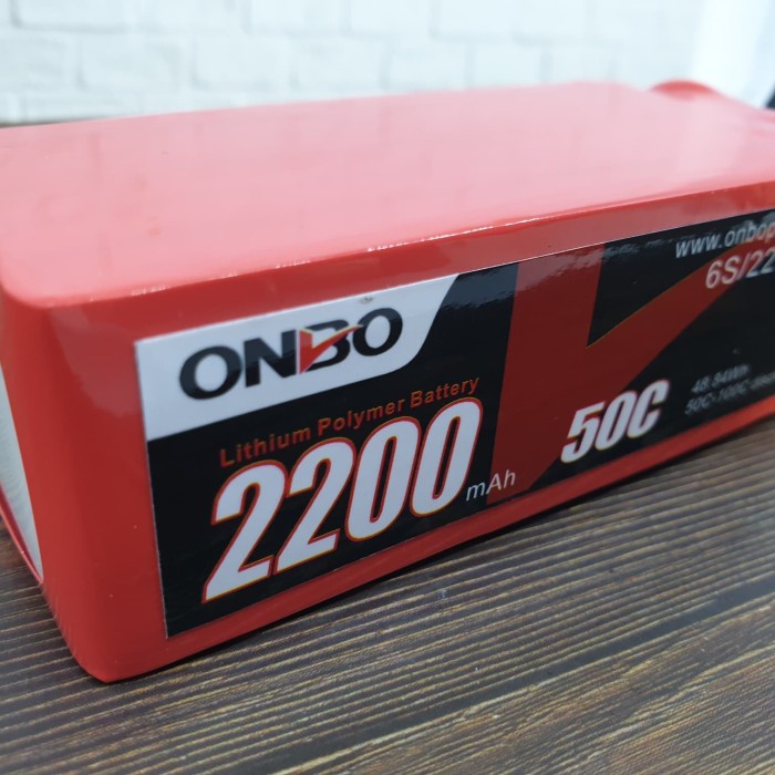 LIPO BATTERY 6S 22.2V 2200MAH 50-100C ONBO POWER