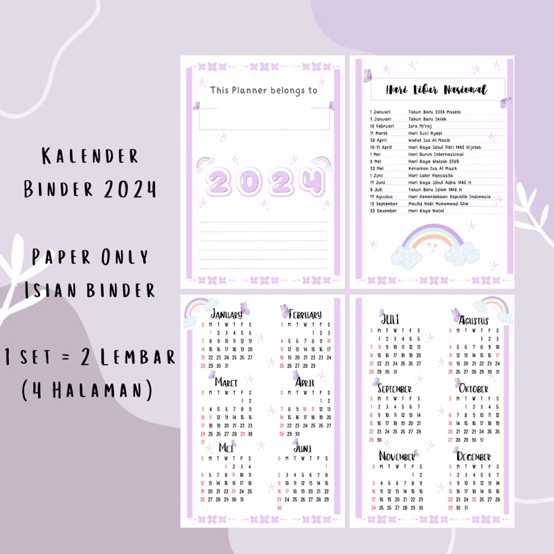 

KALENDER BINDER (HANYA KERTAS)