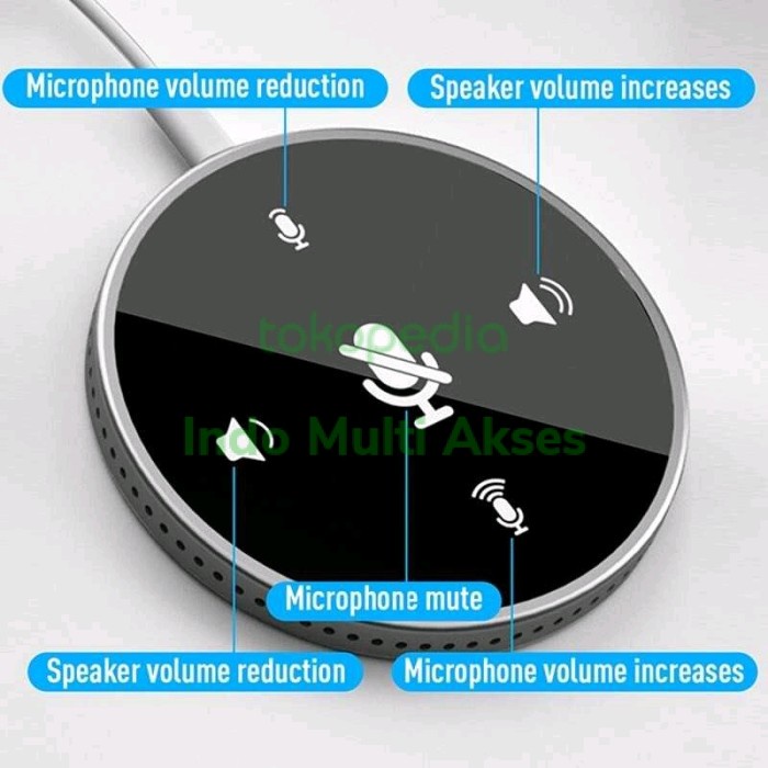 Microphone Speaker USB Type C for Table / Meja Conference Meeting Zoom