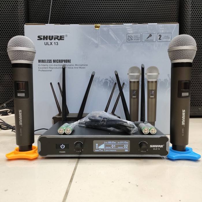 Mic Wireless Shure ULX-13 Cocok Untuk Karaoke Pidato Vocal Bagus