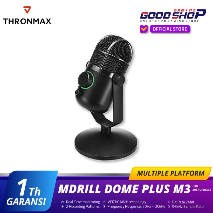 Thronmax Microphone Mdrill Dome Plus M3 USB M3P