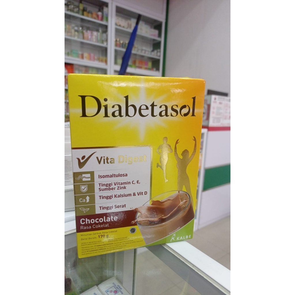 

SUSU DIABETASOL RASA COKLAT 170 GRAM - APOTEK RESMI