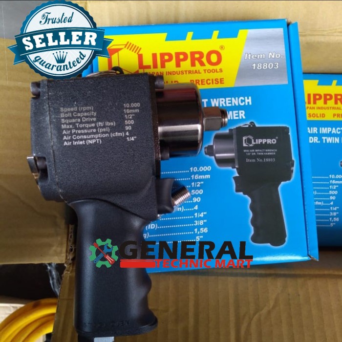 ✅Baru Lippro Japan Air Impact Wrench 1/2 Dr Twin Hammer Terbatas