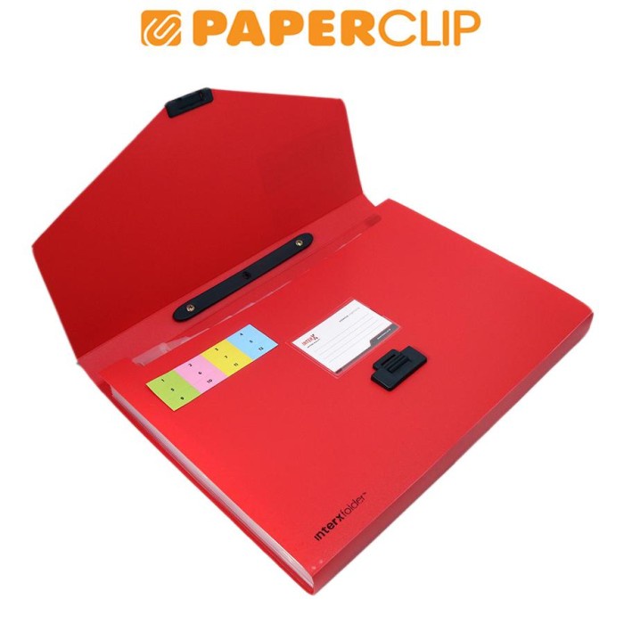 

Asli Expanding File Handle Interx Efx100F F4 Red Ready Stock