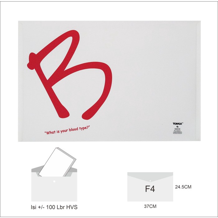 

New Map Kancing Plastik / Smart Pocket / Tomex Blood Type B Tx 212038 H Harga Khusus