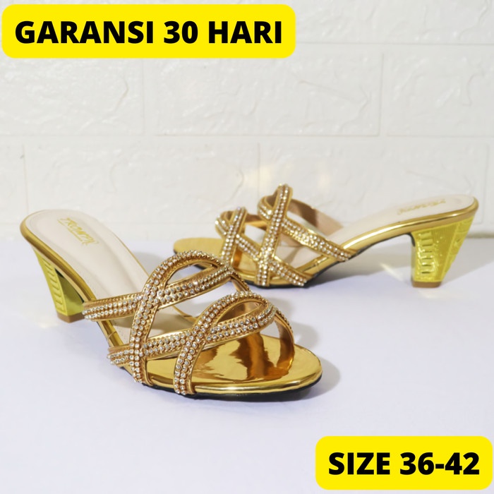 NEW Sepatu Sandals Wanita Heels Size 41 42 Hak Tinggi Pesta Big Size Jumbo