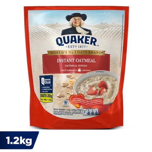 

Quaker Instant Oatmeal 1.2 Kg - Quaker Oat 1200 Gram