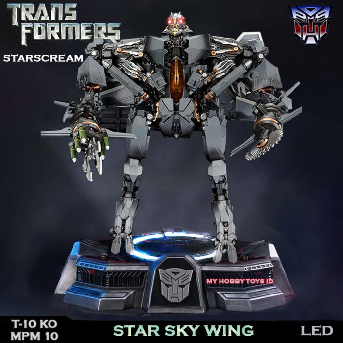 Action Figure Transformers BMB T-10 KO MPM-10 Starscream Pesawat Jet