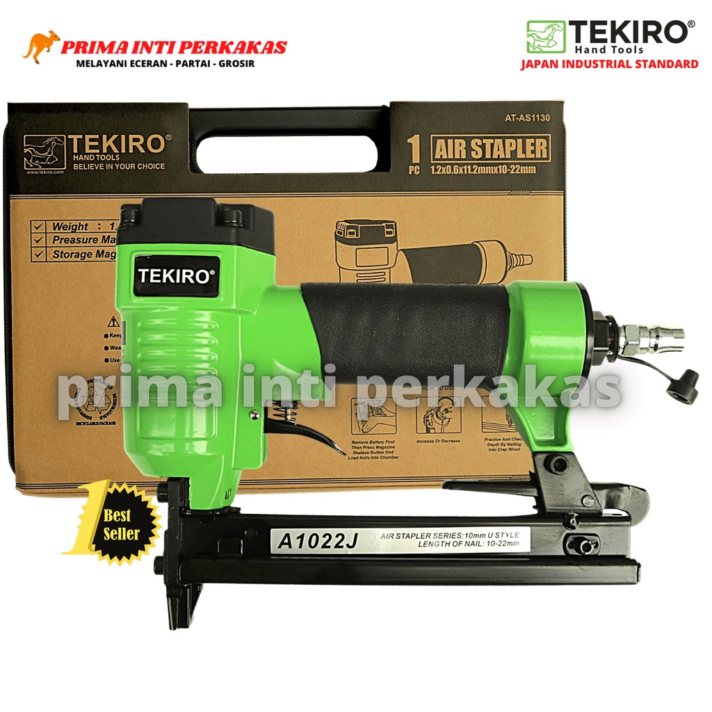 

Tekiro 1022J Air Nailer Stapler Gun Mesin Staples Angin Paku