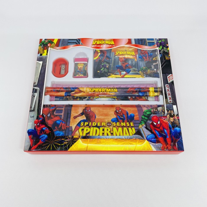 

SALE Stationary set 7in1 peralatan tulis anak spiderman Termurah