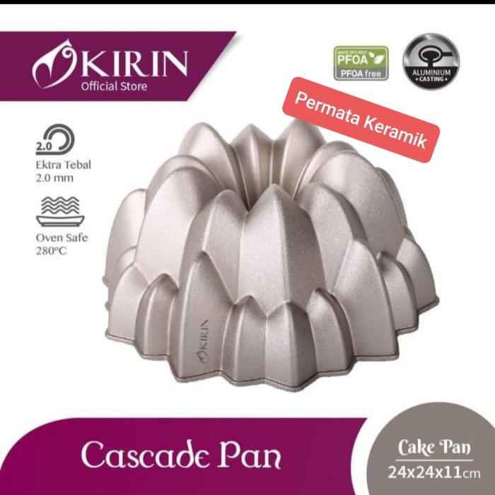 

✅Original Kirin Premium Cake Cascade Pan Champagne Gold / Loyang Kue Cascade Diskon