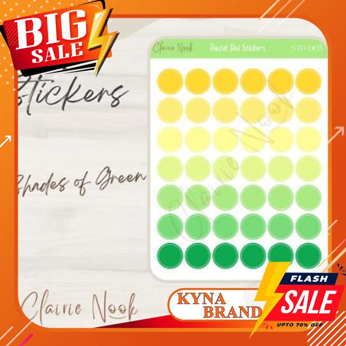 

STICKER LABEL DOT WARNA WARNI / STIKER BULAT / STIKER WARNA / DEKORASI DISKON GEDE !!