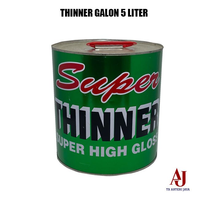 THINNER 5 LITER TINER THINER SUPER HIGH GLOSS PENGENCER CAT GALON KA