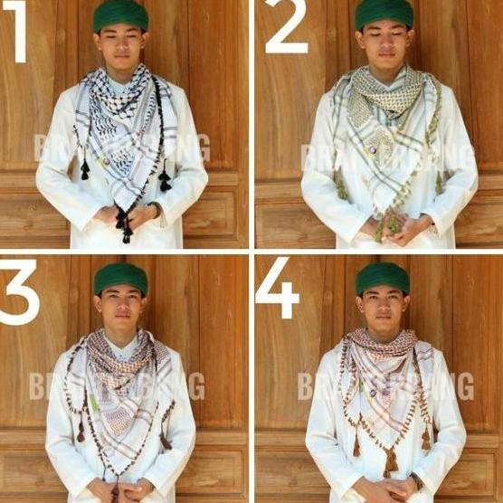 SORBAN SEGIEMPAT SEGI EMPAT PERSEGI KLONCER PALESTINA. SORBAN USTAD