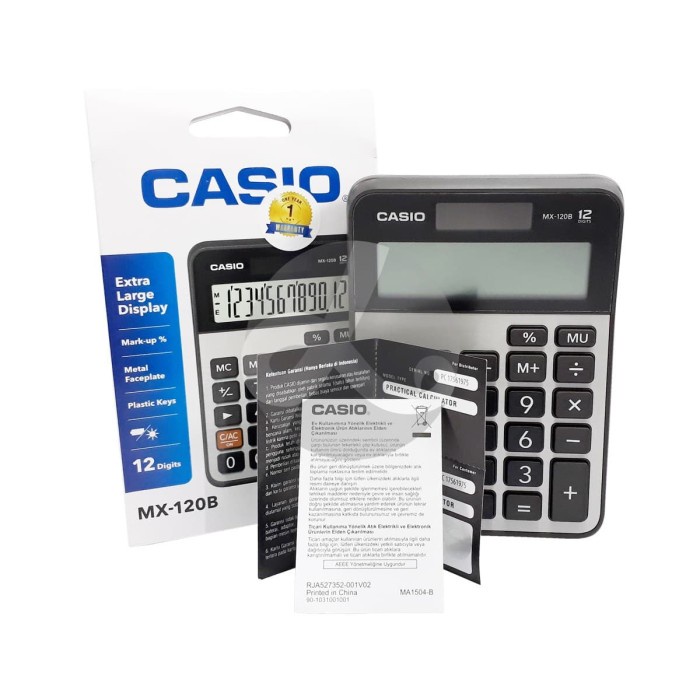 

Kalkulator Casio Practical Calculator MX-120B Original