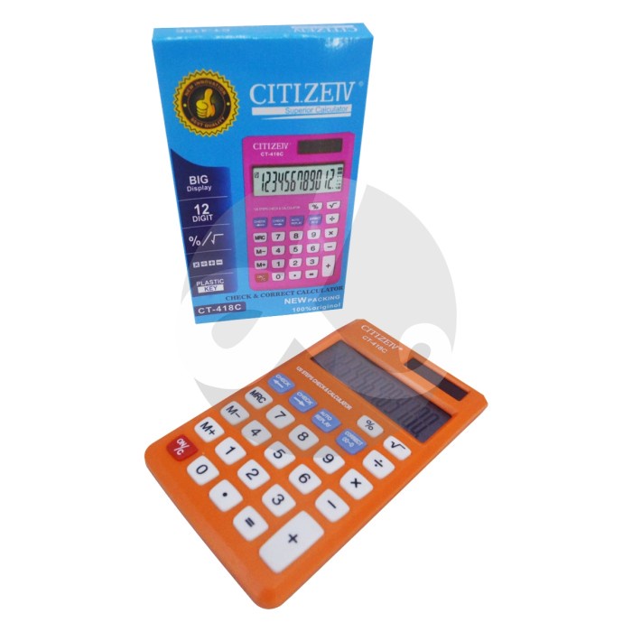 

Kalkulator Citizeiv CT-418C Superior calculator citizeiv CT 418 C