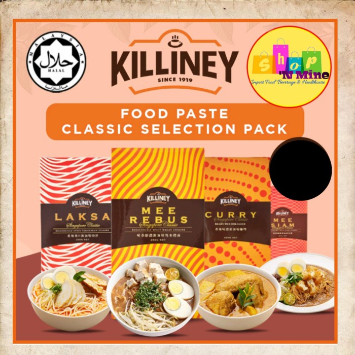 

Promo Killiney Paste Singapore Classic- Laksa - Mee Rebus - Curry - Mee Siam