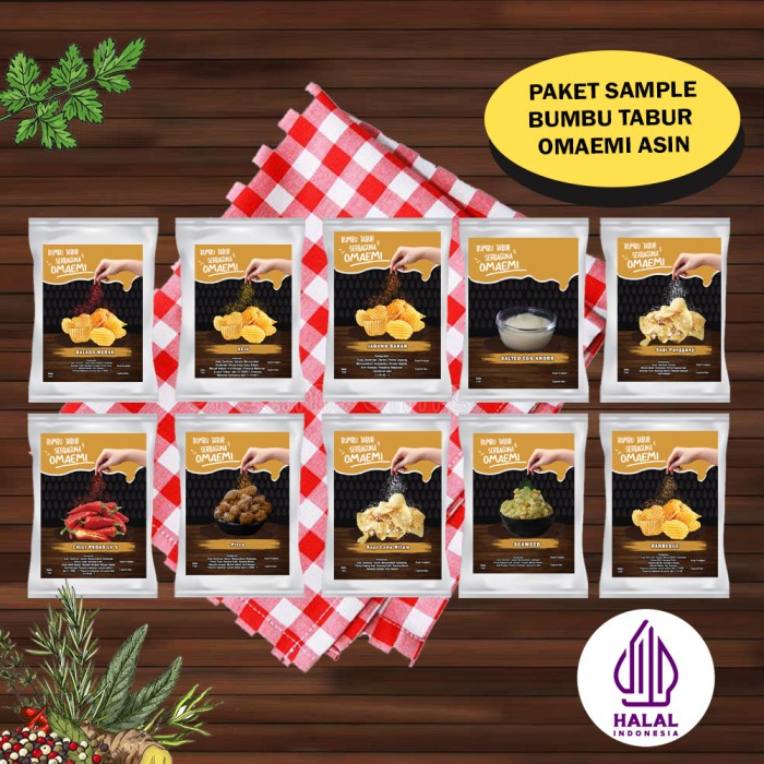 

Promo Paket Sample Bumbu Tabur Keripik