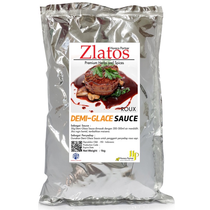 

Promo Saus / Saos Bubuk Demiglace Roux (Demiglace Roux Sauce) Zlatos 1Kg