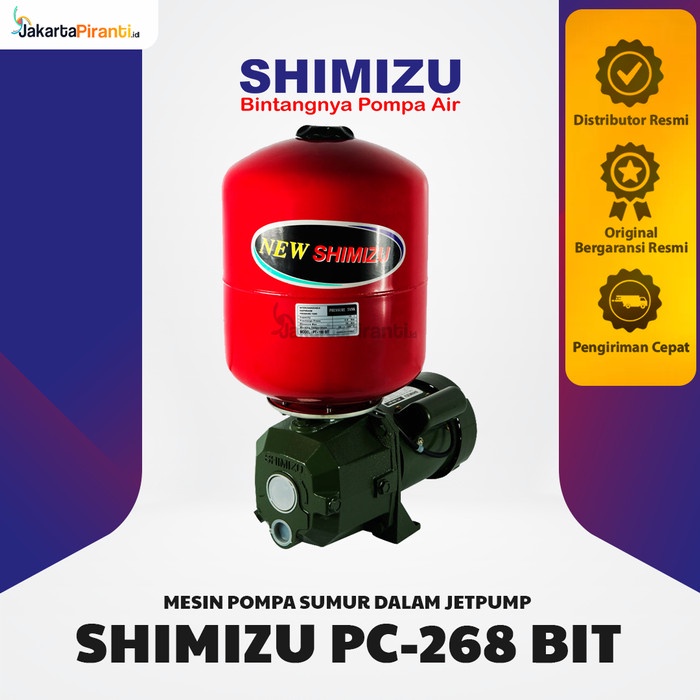 Mesin Pompa Air Jetpump Shimizu PC 268 BIT