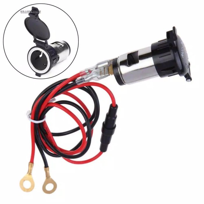 Soket Charger Usb Power Outlet 12V Pemantik Lighter Mobil Motor