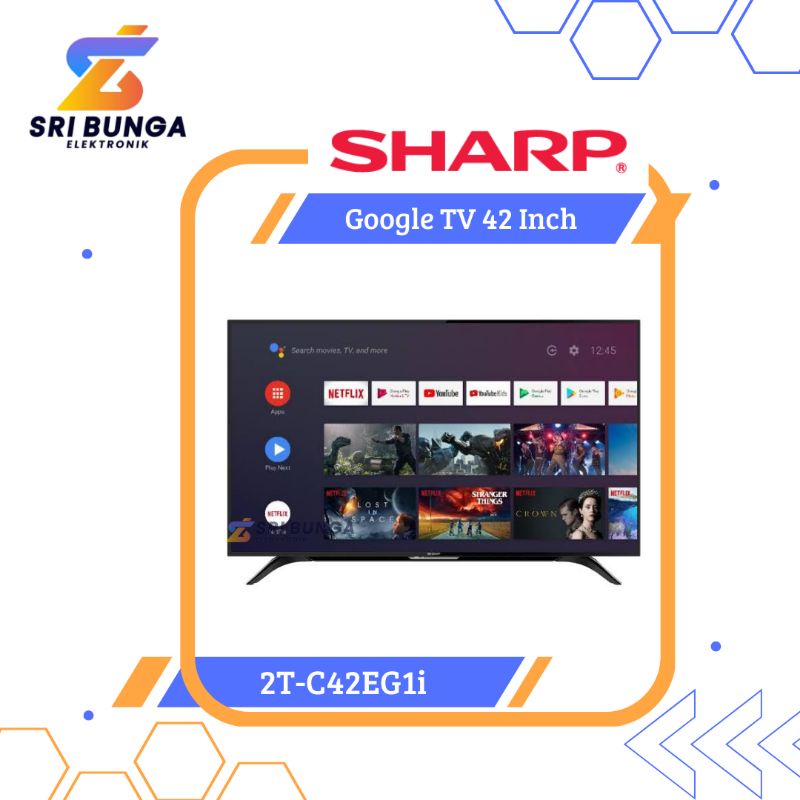 Android TV SHARP 2T-C42EG1i LED Smart TV 42 Inch Full HD