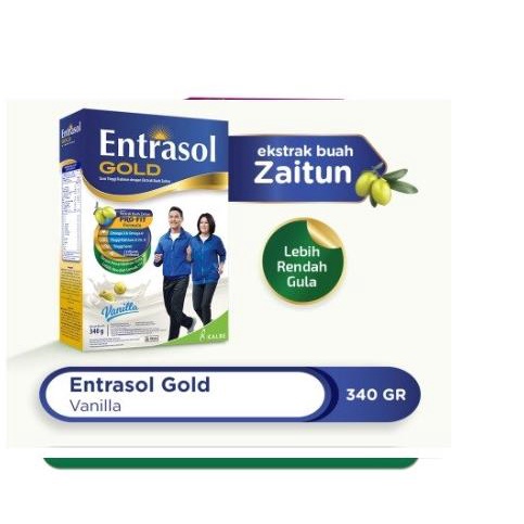 Entrasol Gold Susu Dewasa Lansia Vanilla Box 340 Gr