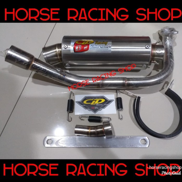 NEW KNALPOT CLD RACING BEAT SCOPPY TYPE C2 BULAT ORIGINAL TERBARU