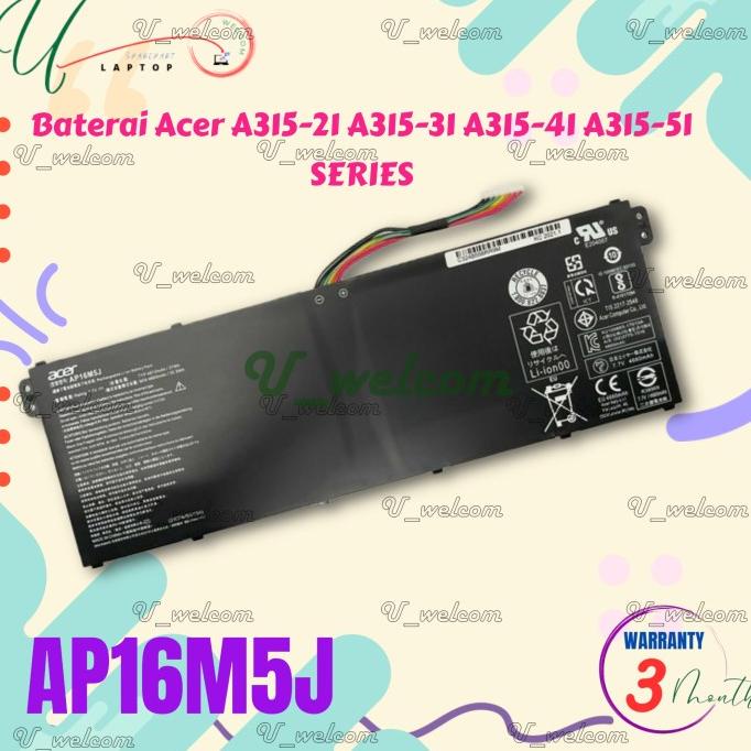 Baterai ACER AP16M5J, Acer Aspire 3 A315-21, Aspire 3 A315-41, 3 A315-