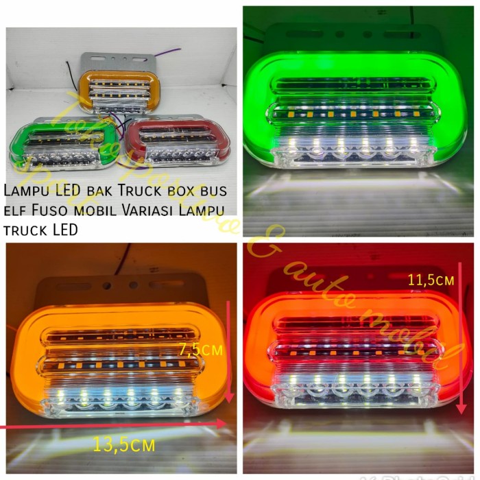 Lampu LED Bak truck box elf Fuso 24v LED truk Mobil variasi Lampu truk star