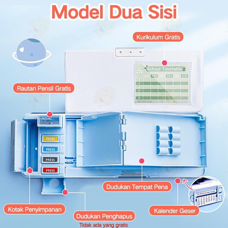 

Original Tempat Pensil Multifungsi Motif Untuk Anak Kotak Pensil Pola Kartun Lapisan Ganda dan Tunggal dengan Rautan Kapasitas Promo Termurah