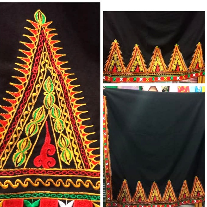 Sahi Kain Songket Kerawang Gayo Aceh Motif Pucok Rubong