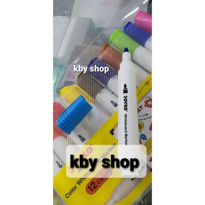 

Spidol Whiteboard / Marker Jumbo 12 Warna Anak Paud Papan Tulis Kode 609