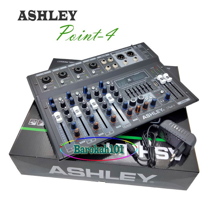 Mixer ASHLEY POINT 4 Original mikser ashley 4 channel Garansi Resmi