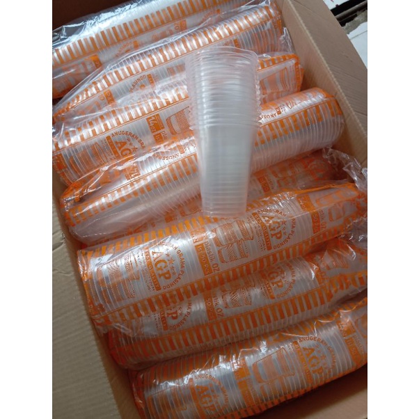 Gelas plastik cup juice pop ice