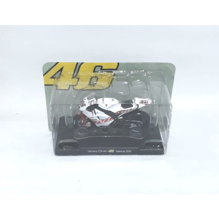 DISKON SPESIAL LEO MODEL 1/18 2005 VALENCIA - YAMAHA YZR-M1 ROSSI #46 TERBARU