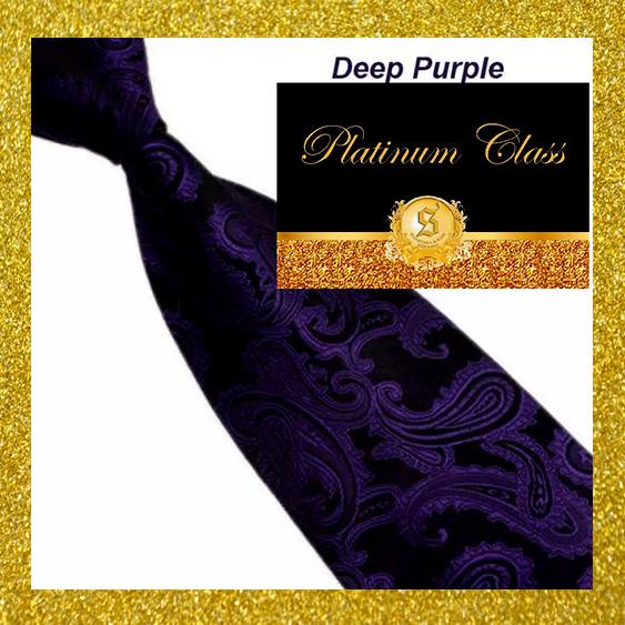 dasi batik import pria besar warna ungu tua platinum class