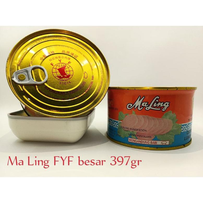 

COD MALING FYF HAM DAGING BABI/LUNCHEON PORK NON HALAL 397GRAM NEW ARRIVAL DI BULAN INI