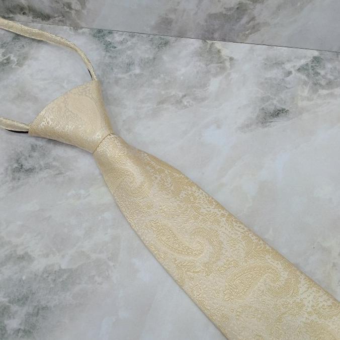 dasi gold pria dasi kuning instan dasi zipper langsung pakai