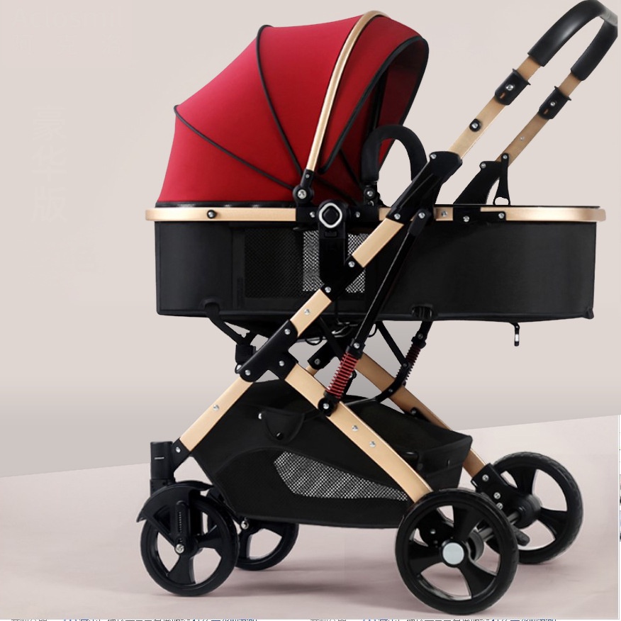 Kereta Bayi Lanskap Tinggi, Kereta Dorong Bayi Lanskap Tinggi, Ringan, Lipat, Dua Arah, Penyerapan G