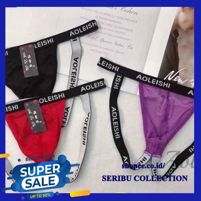G STRING PRIA SEXY OPEN CROTCH CELANA DALAM PRIA LOW WAIST CELANA  BEST PRODUK