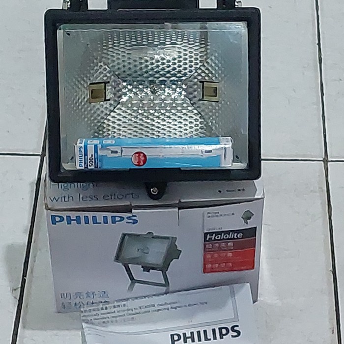 Philips Halolite Qvp135 Kap Lampu Sorot 500Watt Komplit Terlariss 