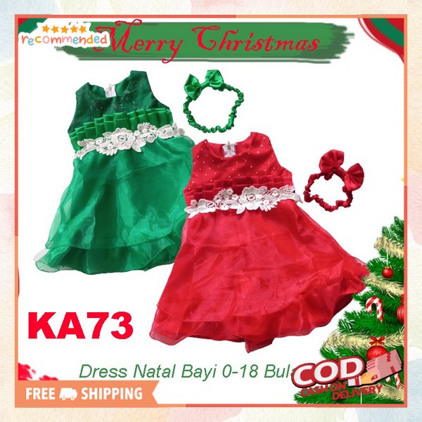 Sress Anak Natal Drwss Umur 4 5 6 7 8 9 10 11 12 Tahun Dreaa Anak Xmas Baju Anaj Kegereja Dress Nara